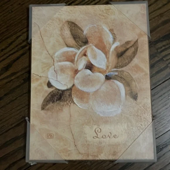 Unused set of small floral wall hangings - Picture 3 of 5